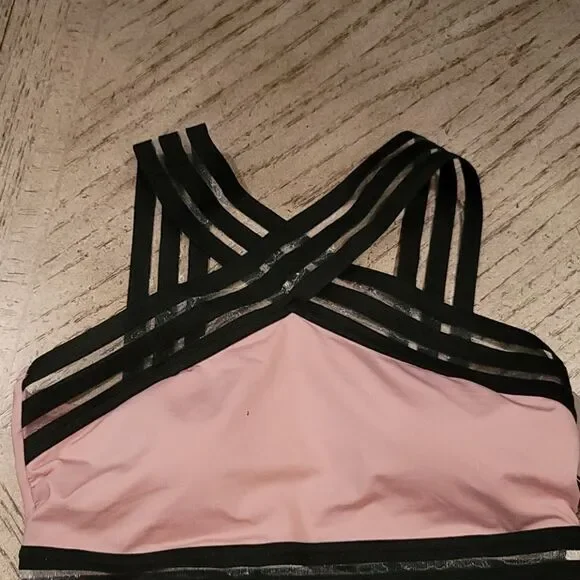 One piece tummy toner mesh swimsuit Small NWT